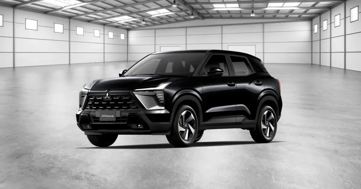 Mitsubishi X Force in a warehouse