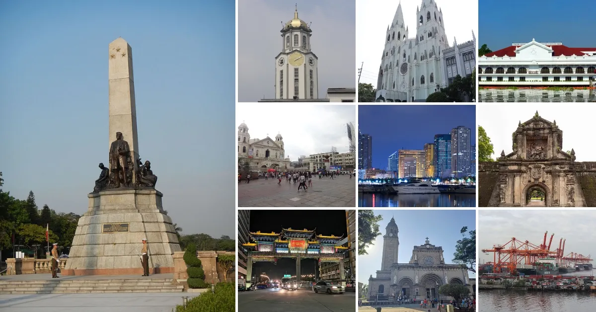 Landmarks in Manila