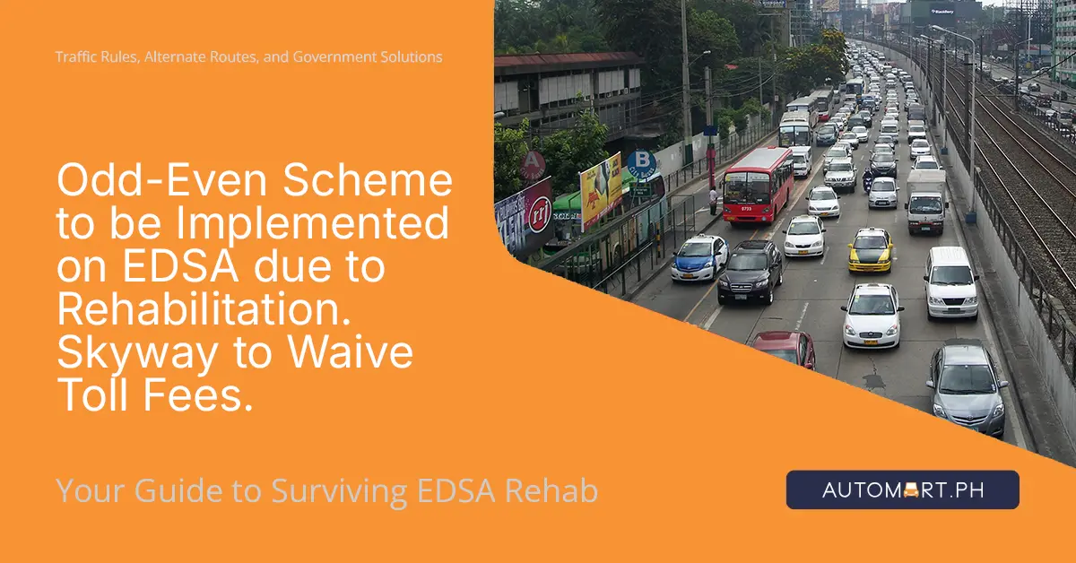 Odd-Even Scheme on EDSA due to Rehabilitation