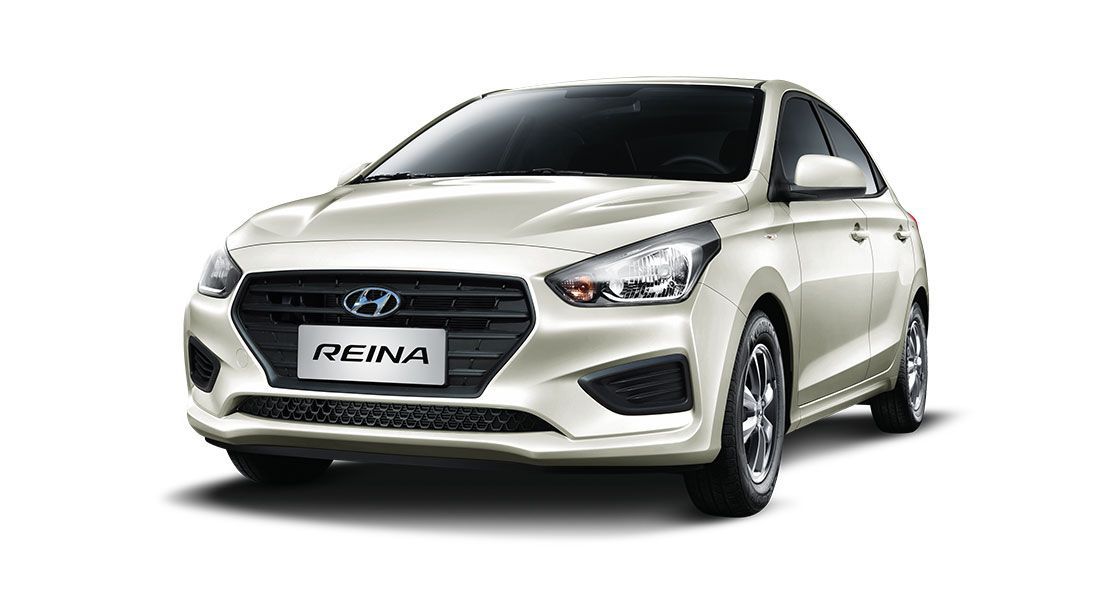 White Hyundai Reina Front Look Stationary