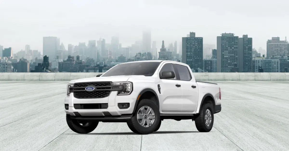 Ford Ranger in a paved open area