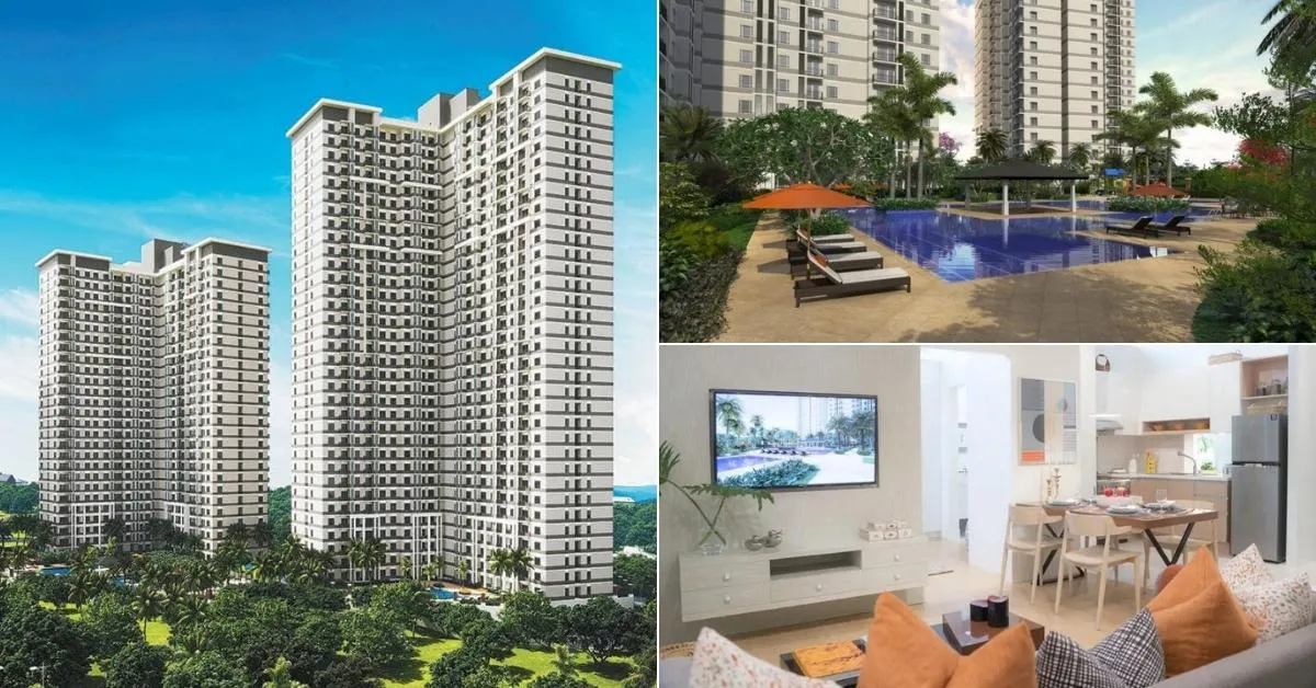 Collage of the Arton condominium, amenities, towers, interior of units