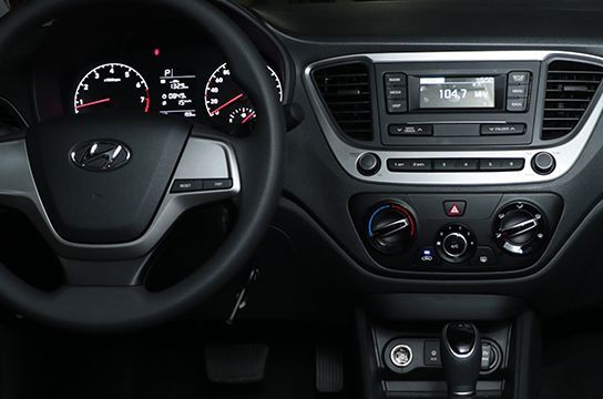Hyundai Accent Interior Driver POV